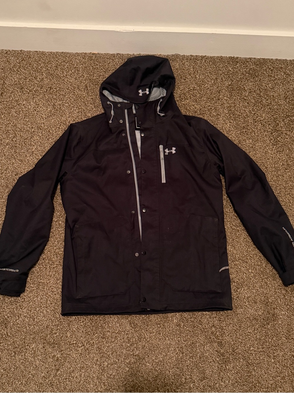 Under Armour Coldgear Infrared Men's Black Hooded Waterproof Jacket
